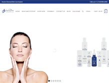 Tablet Screenshot of nutracineskin.com